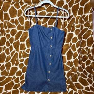 Derek Heart Denim Button-Front Mini Dress